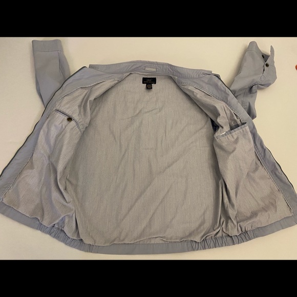 Authentic Beautiful Mens Brooks Brothers 346 bomber jacket zip up blue Large L - Picture 6 of 14